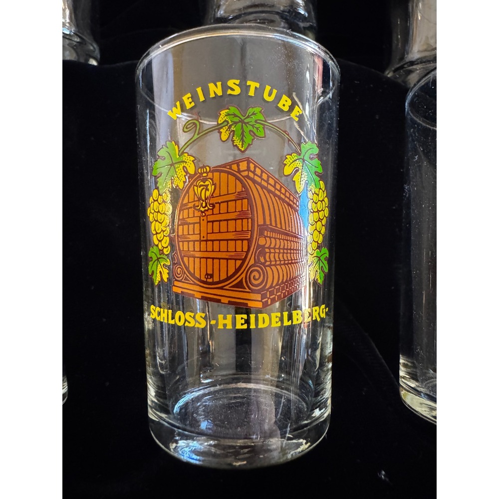 SchlossHeidelbergWeinstube German Souvenir Shot Glass 0.1L 3.4oz Flight October